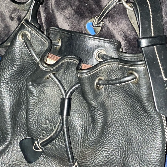 Dooney & Bourke Black Drawstring purse - Picture 4 of 8